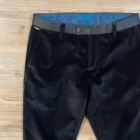 Scotch & Soda black velvet slacks // Stuart fit - Picture 2 of 5